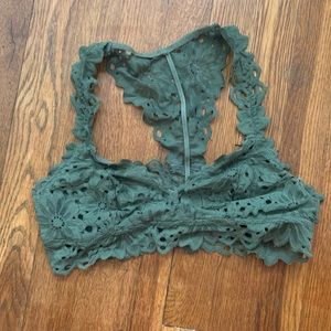 Aerie green lace bralette